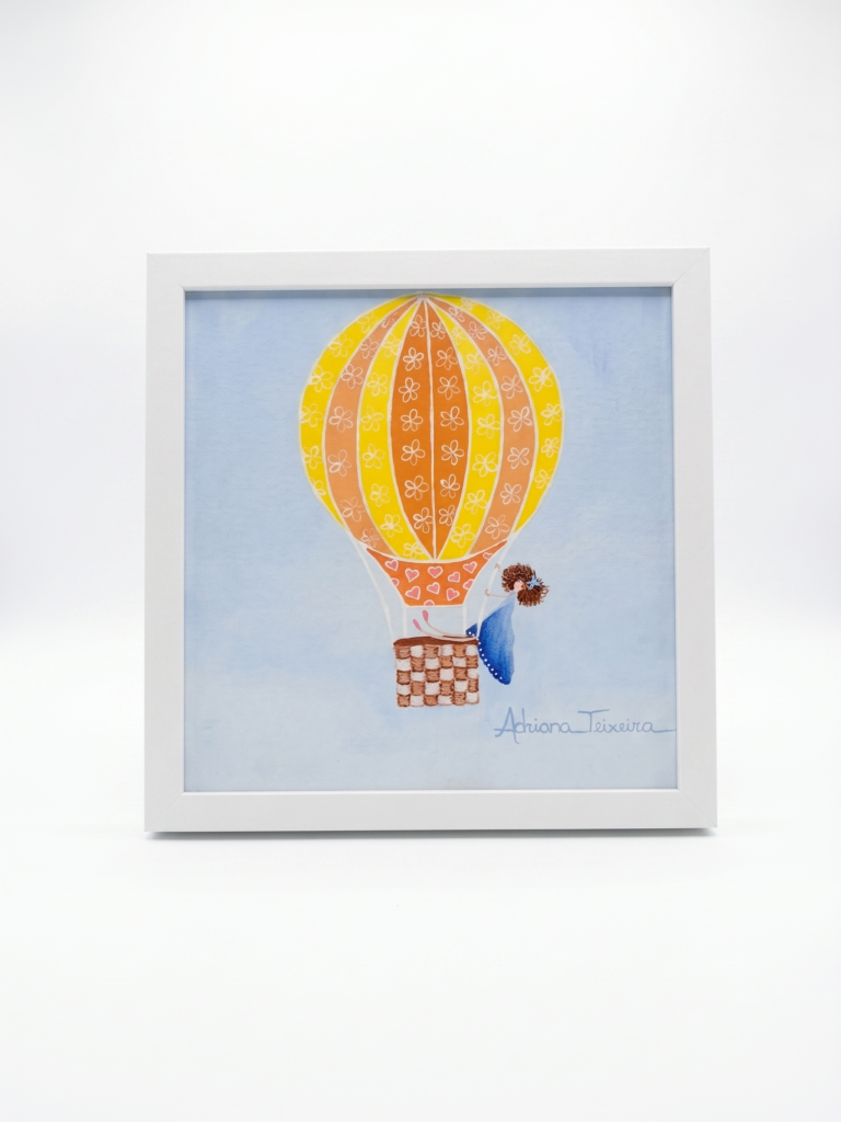 Pintura - Menina com Balão