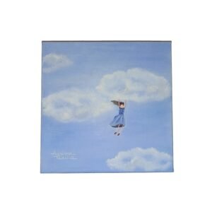Pintura - Menina nas Nuvens - Adriana Teixeira