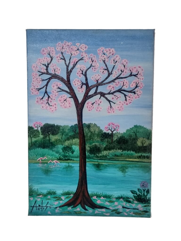 Pintura - Ipê Rosa - Anelise Godoy