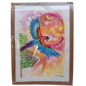 Aquarela - Arara - Giane Bifon