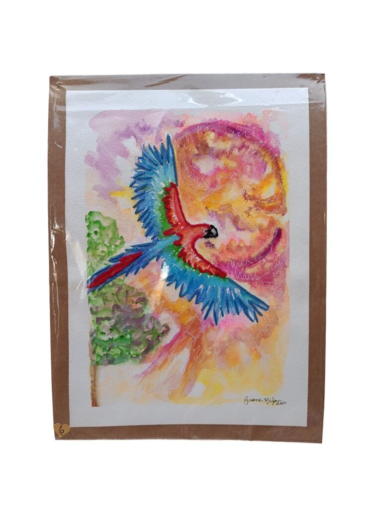 Aquarela - Arara - Giane Bifon