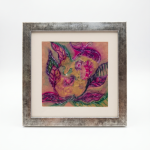 Aquarela - Folhagem com Borboleta - Giane Bifon