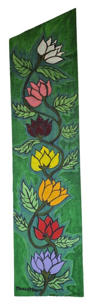Pintura - Flores de Lotus - Monique Merlone