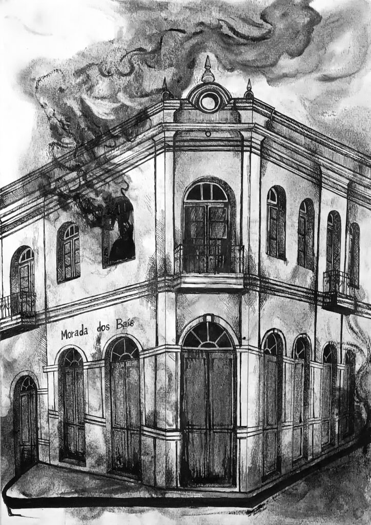Desenho a Nanquim - Morada dos Baís - Sara Welter