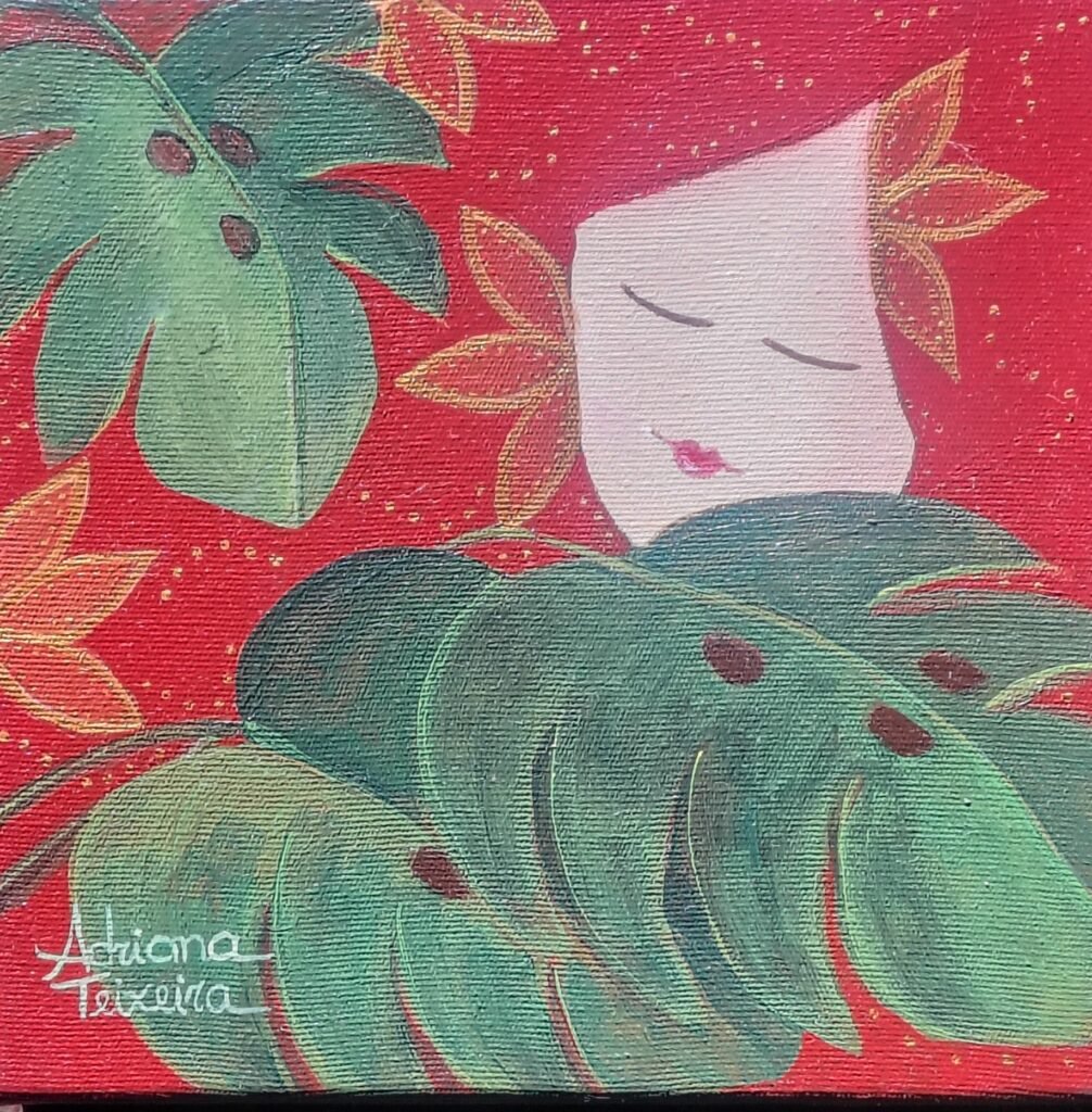 Pintura - A Boneca Escondida - Adriana Teixeira