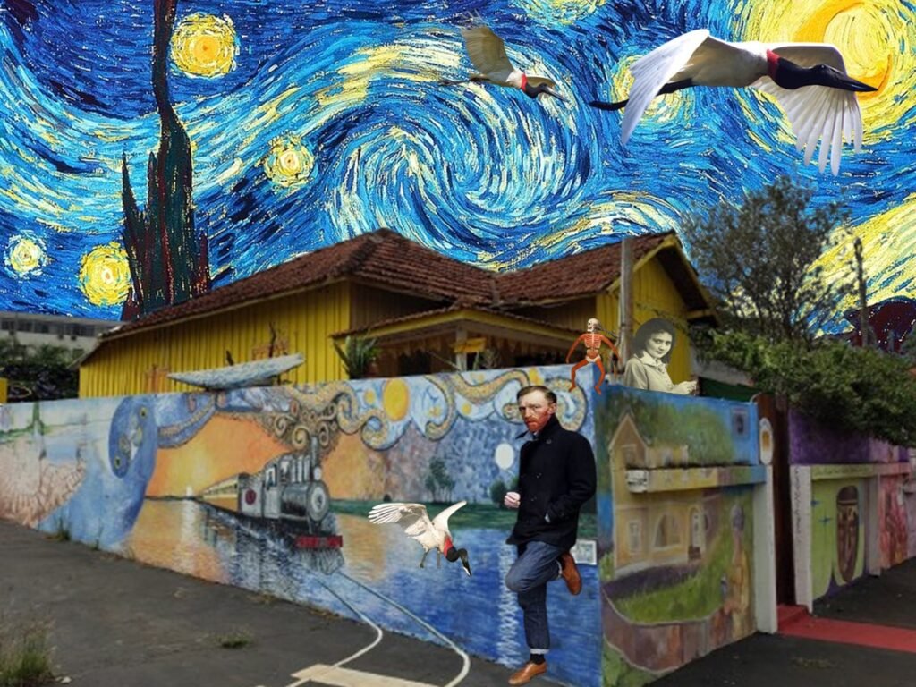 Assemblage Digital - Coleção O encontro da Literatura com as artes visuais e de Van Gogh e Lídia Baís 1 - Guido Drummond